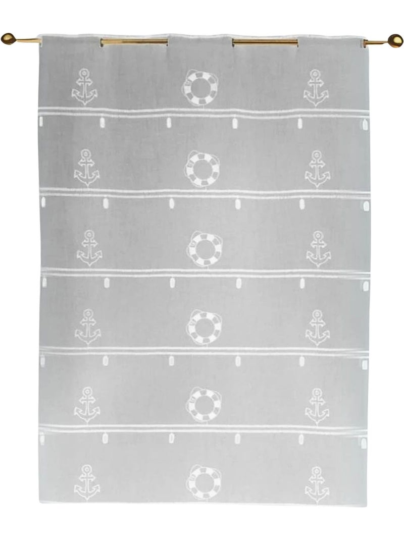 Modulable brodé à motifs marins Blanc - Kiabi