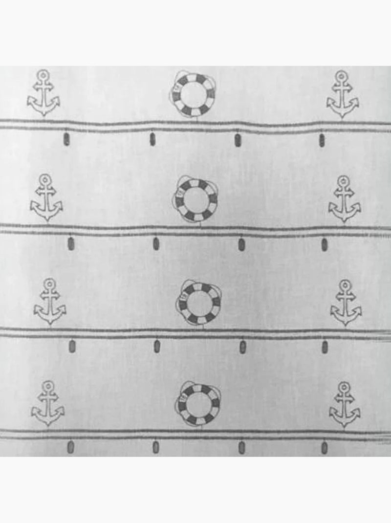 Modulable brodé à motifs marins Gris clair - Kiabi