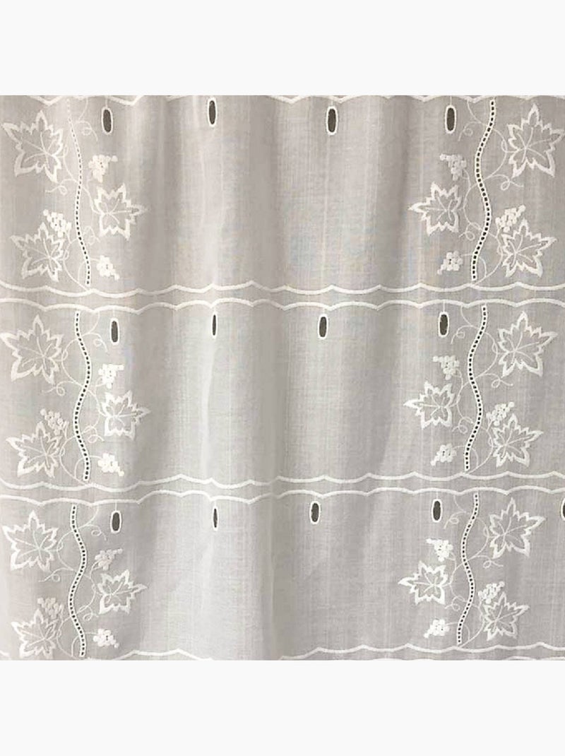 Modulable brodé à motifs vigne et raisin Blanc - Kiabi