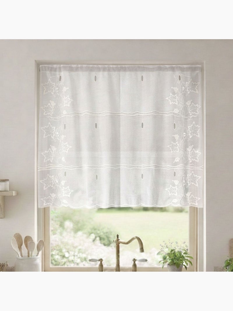 Modulable brodé à motifs vigne et raisin Blanc - Kiabi