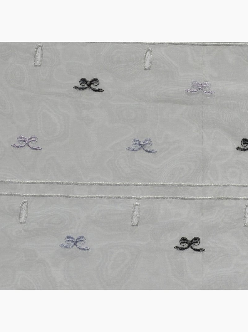 Modulable brodé à petits nœuds Gris clair - Kiabi