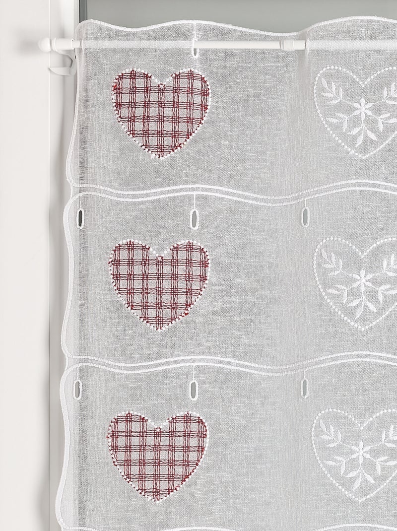 Modulable brodé avec motifs cœurs Rouge - Kiabi