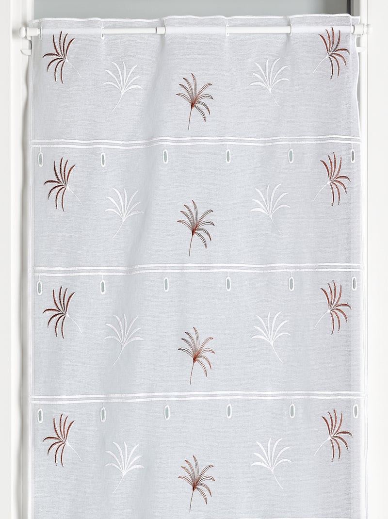 Modulable brodé avec motifs palmettes Terracotta - Kiabi