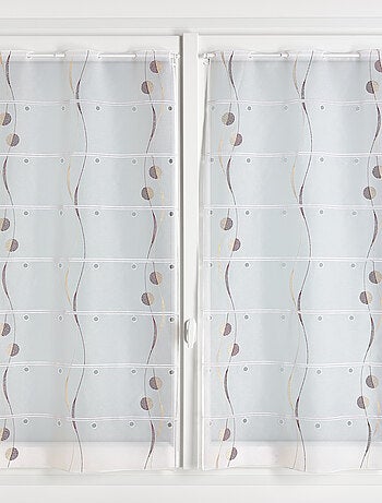Modulable brodé avec motifs ronds et vagues