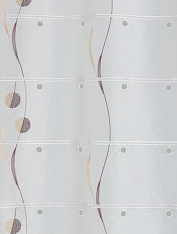 Modulable brodé avec motifs ronds et vagues