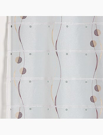 Modulable brodé avec motifs ronds et vagues