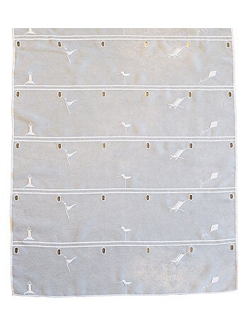 Modulable brodé blanc ambiance été