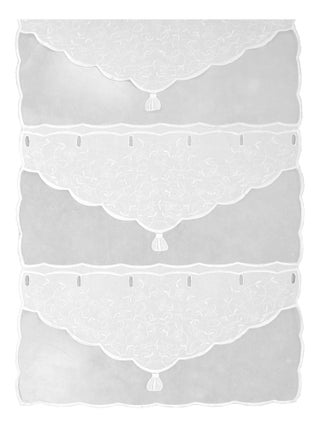 Modulable brodé blanc esprit nature