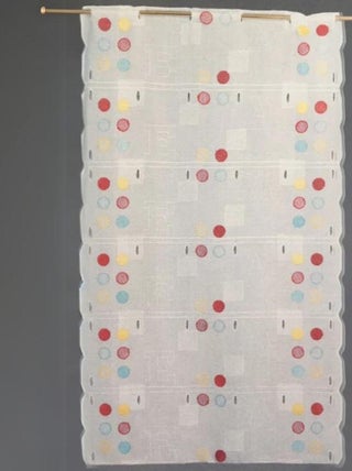 Modulable brodé de lettres et cercles colorés