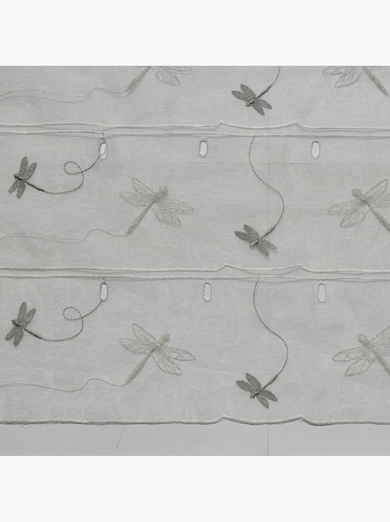 Modulable brodé libellules Argent - Kiabi