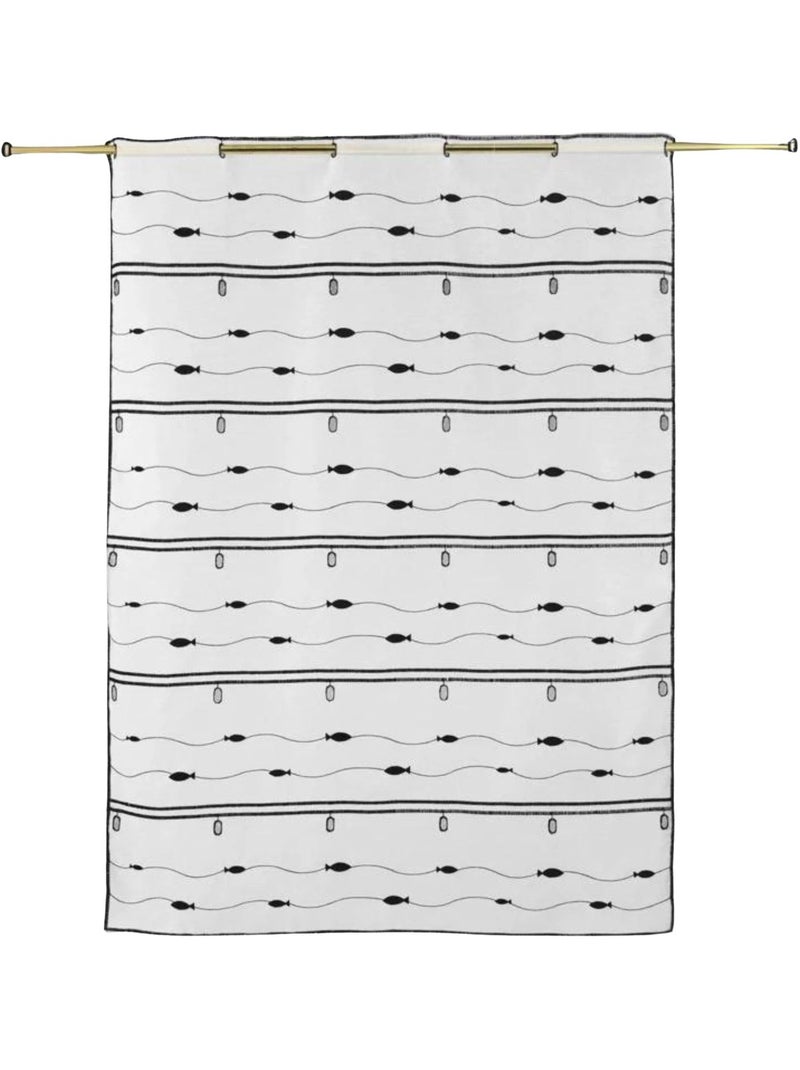 Modulable brodé petits poissons Bleu marine - Kiabi