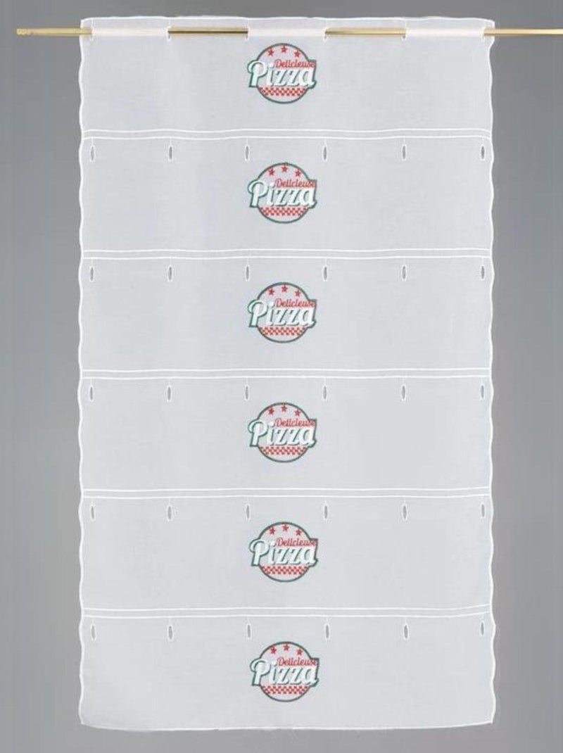 Modulable brodé "Pizza" Blanc - Kiabi