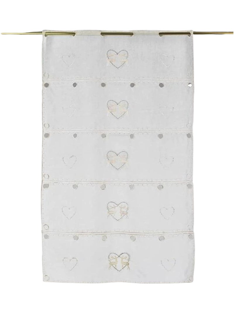 Modulable brodé "Rennes amoureux" Blanc - Kiabi