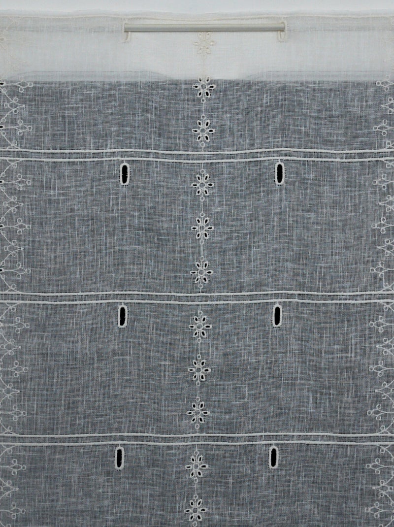 Modulable Brodé Vintage Style Anglais Ecru - Kiabi