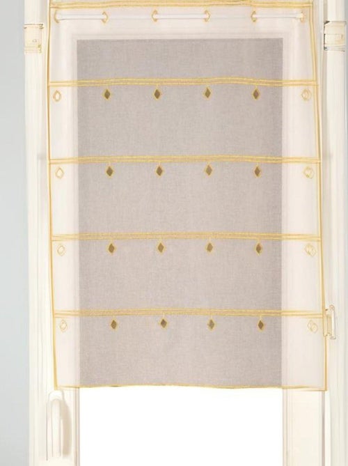 Modulable en étamine brodée losange - Kiabi