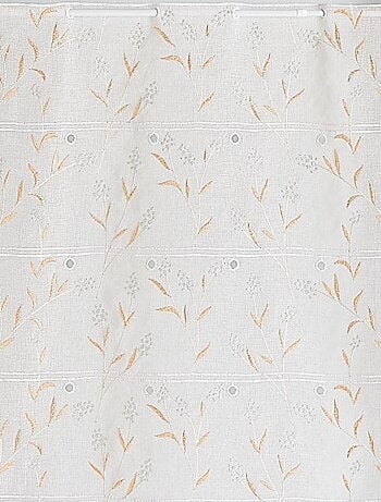 Modulable en étamine brodée motif fleur