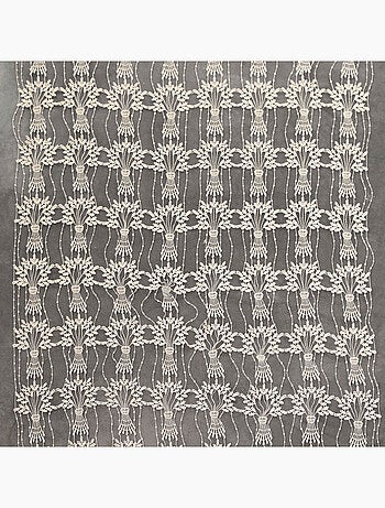 Modulable en macramé à motif bouquet