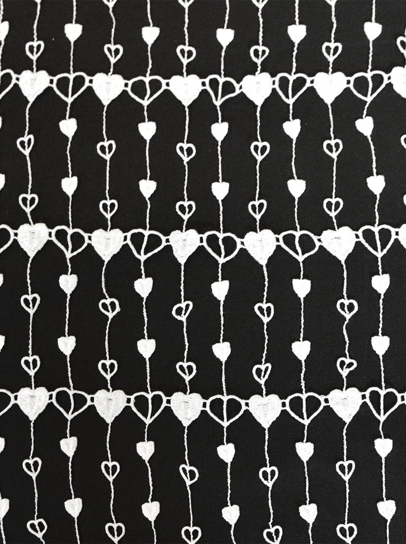 Modulable en macramé petits coeurs Blanc - Kiabi