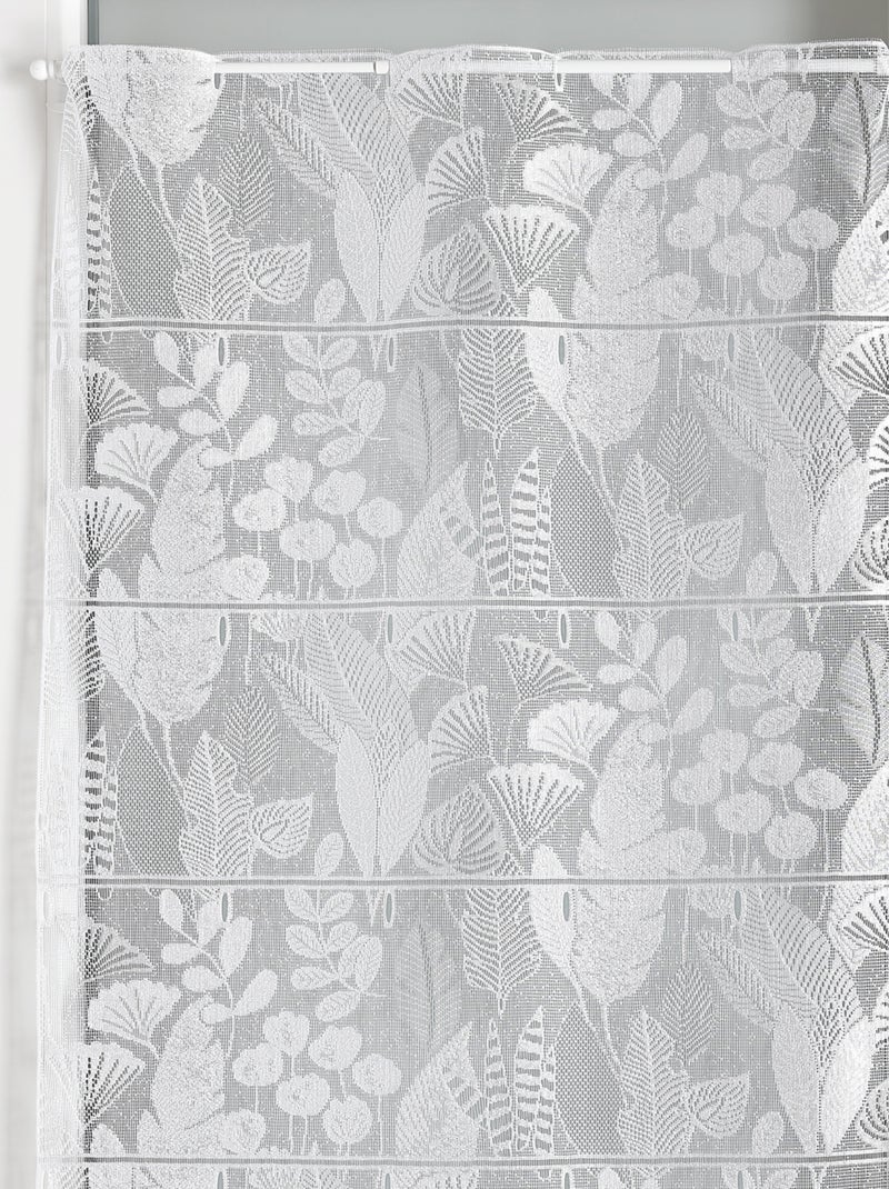 Modulable en maille avec motifs feuillage Blanc - Kiabi