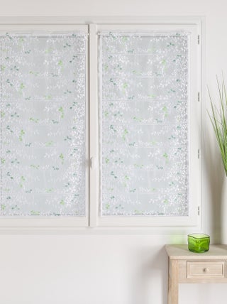 Modulable maille 100% polyester motif feuille