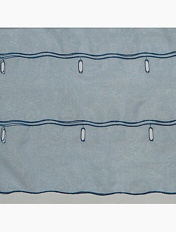 Modulable organza uni à boutonnières brodées