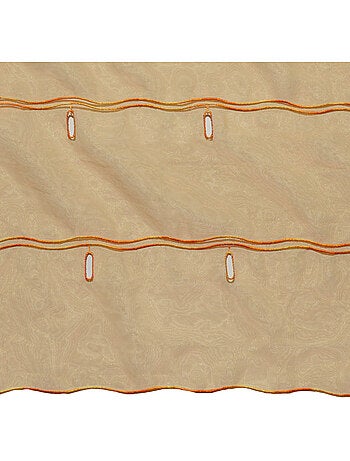 Modulable organza uni à boutonnières brodées