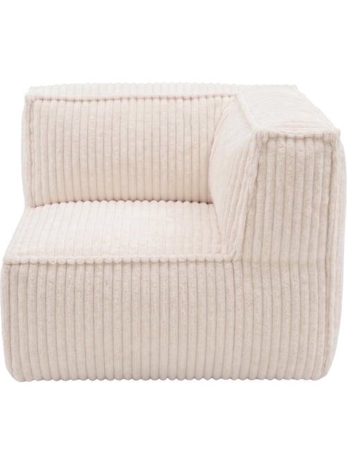Module angle droit déhoussable pour canapé modulable velours côtelé 90x90 cm - Kiabi Module angle droit déhoussable pour canapé modulable velours côtelé 90x90 cm - Kiabi