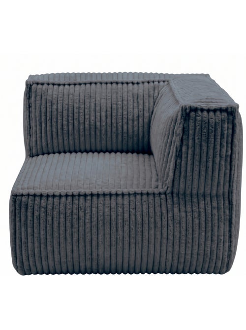 Module angle droit déhoussable pour canapé modulable velours côtelé 90x90 cm - Kiabi Module angle droit déhoussable pour canapé modulable velours côtelé 90x90 cm - Kiabi