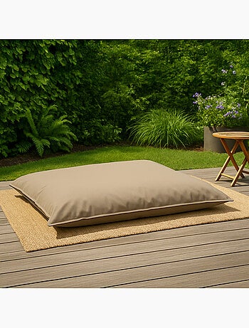 MOKU - Pouf rectangulaire d'extérieur XXL 180x140cm bleu marine