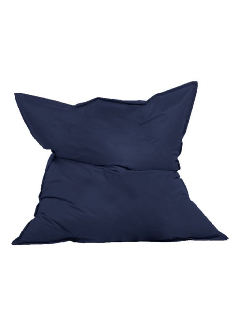 MOKU - Pouf rectangulaire d'extérieur XXL 180x140cm bleu marine - Kiabi