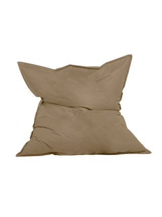 MOKU - Pouf rectangulaire d'extérieur XXL 180x140cm taupe