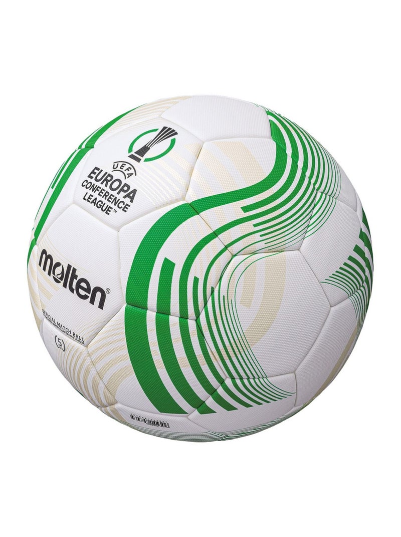 Molten - Ballon de foot UEFA EUROPA CONFERENCE LEAGUE 2021/22 Blanc Vert - Kiabi