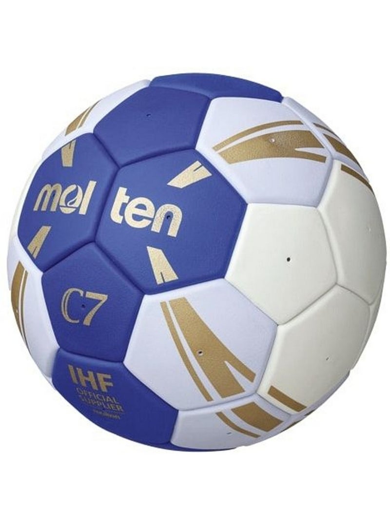 Molten - Ballon de handball C7 Blanc Bleu - Kiabi