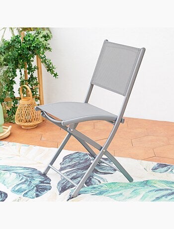 MOLVINA Lot de 4 chaises en acier