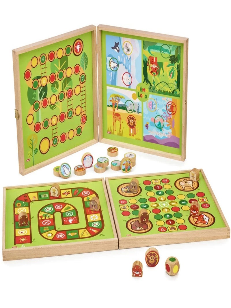 Mon 1er coffret de jeux en bois Vert - Kiabi