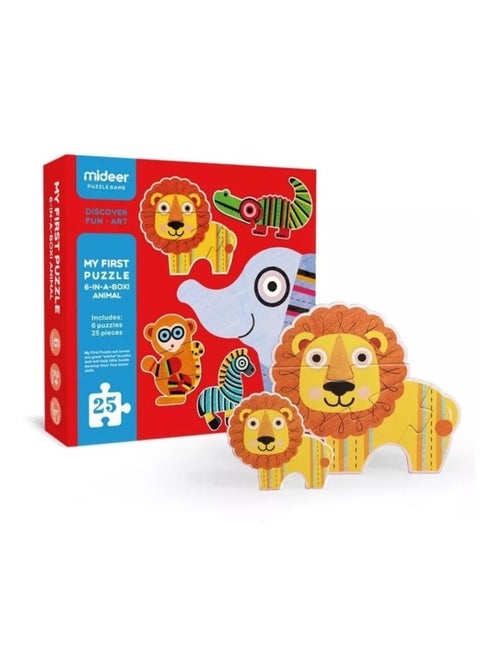 Mon 1er puzzle animaux de la jungle - Kiabi