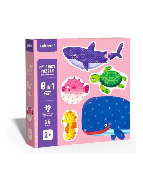 Mon 1er puzzle animaux de l'océan - Kiabi