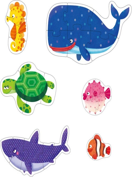 Mon 1er puzzle animaux de l'océan - Kiabi