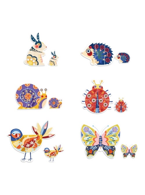 Mon 1er puzzle animaux du jardin - Kiabi