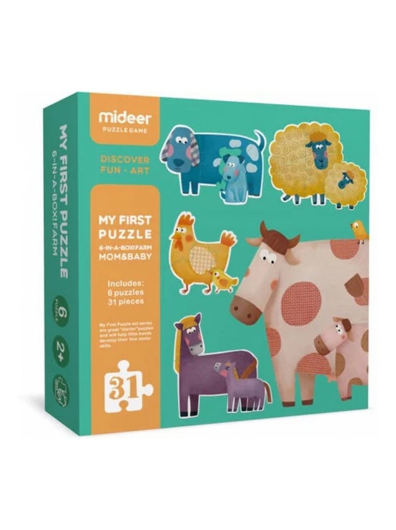 Mon 1er puzzle animaux et leurs petits N/A - Kiabi
