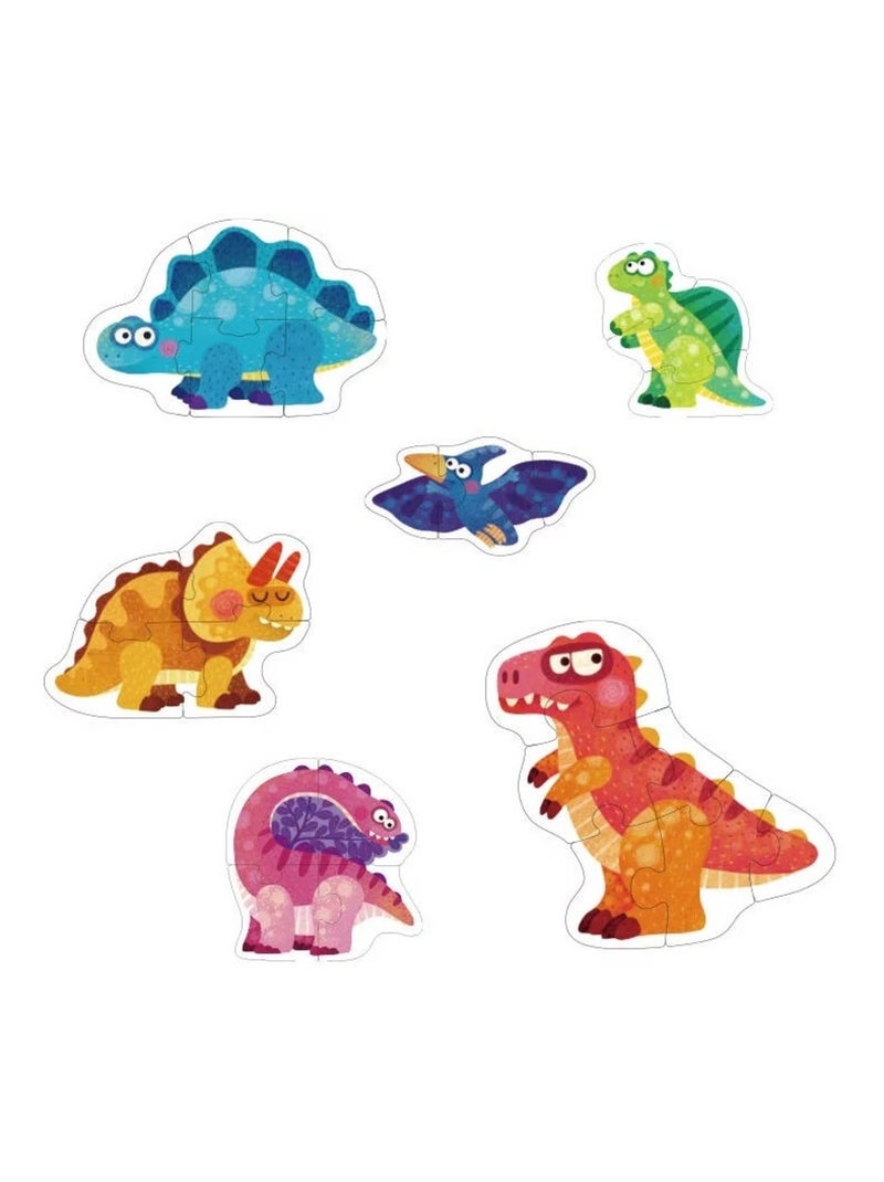 Mon 1er puzzle dinosaures Vert - Kiabi