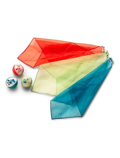 Mon 1er set de jonglage : 3 foulards et balles colorées - Kiabi