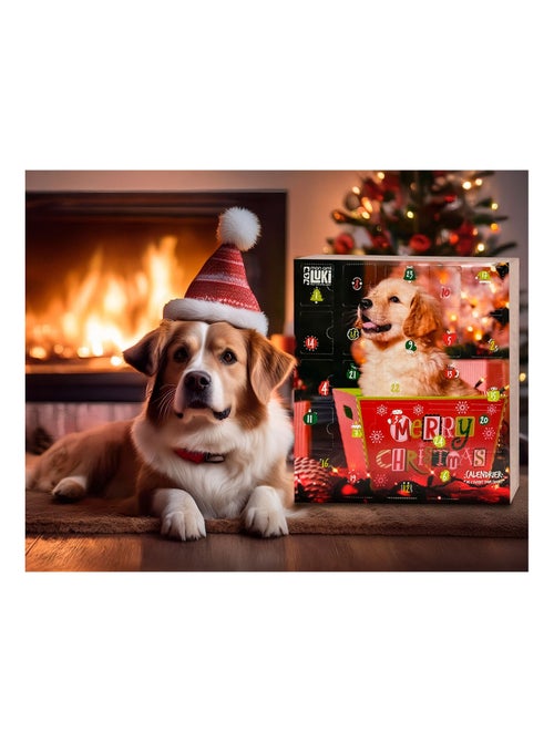 Mon Ami Luki - Calendrier de l'avent pour chien -  24 cases de friandises sans additifs - Kiabi