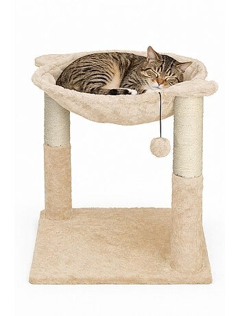 Mon Ami Luki Arbre a chat arrondi griffoir et jouet integre