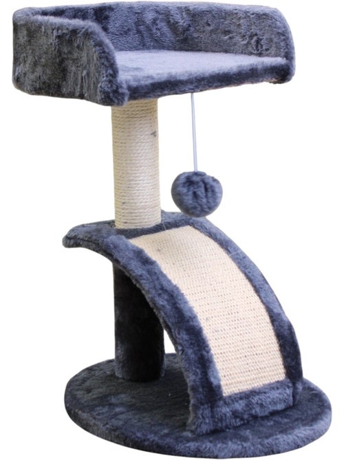 Mon Ami Luki Arbre à chat avec griffoir et station de repos 1/4 - Kiabi Mon Ami Luki Arbre à chat avec griffoir et station de repos 1/4 - Kiabi