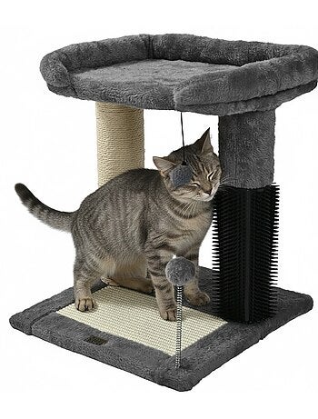 Mon Ami Luki Arbre à chat grande plateforme avec jouet, griffoir et grattoir
