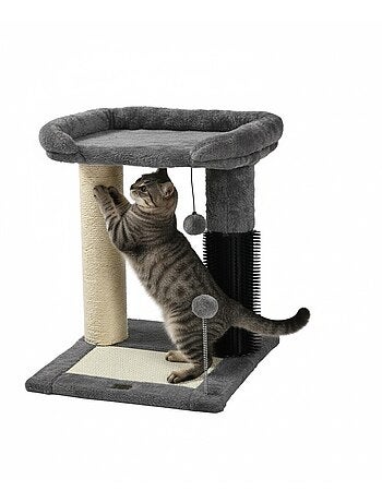 Mon Ami Luki Arbre à chat grande plateforme avec jouet, griffoir et grattoir