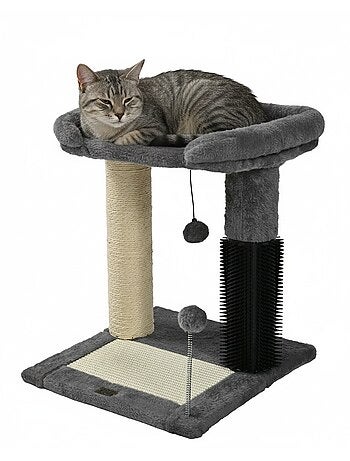 Mon Ami Luki Arbre à chat grande plateforme avec jouet, griffoir et grattoir