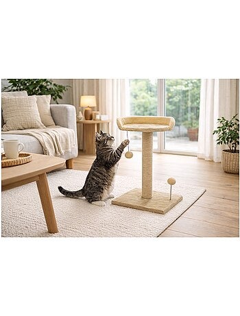 Mon Ami Luki Arbre à chat griffoir avec plateforme & jouet