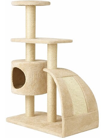 Mon Ami Luki Arbre à chat griffoir avec refuge et 2 plateformes